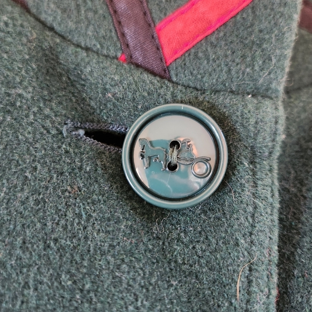 Vintage Weill Paris 1980s Green Winter Jacket Coat Womens Size Large Classic - Picture 7 of 12